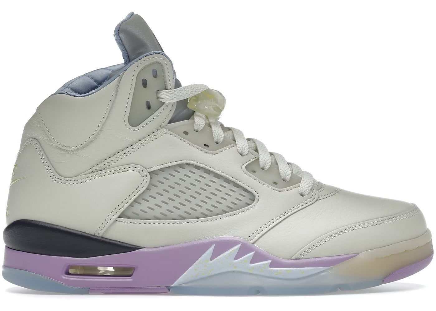 AIR JORDAN 5 RETRO SP SAIL/WASHED YELLOW-VIOLET STAR SIZE 12