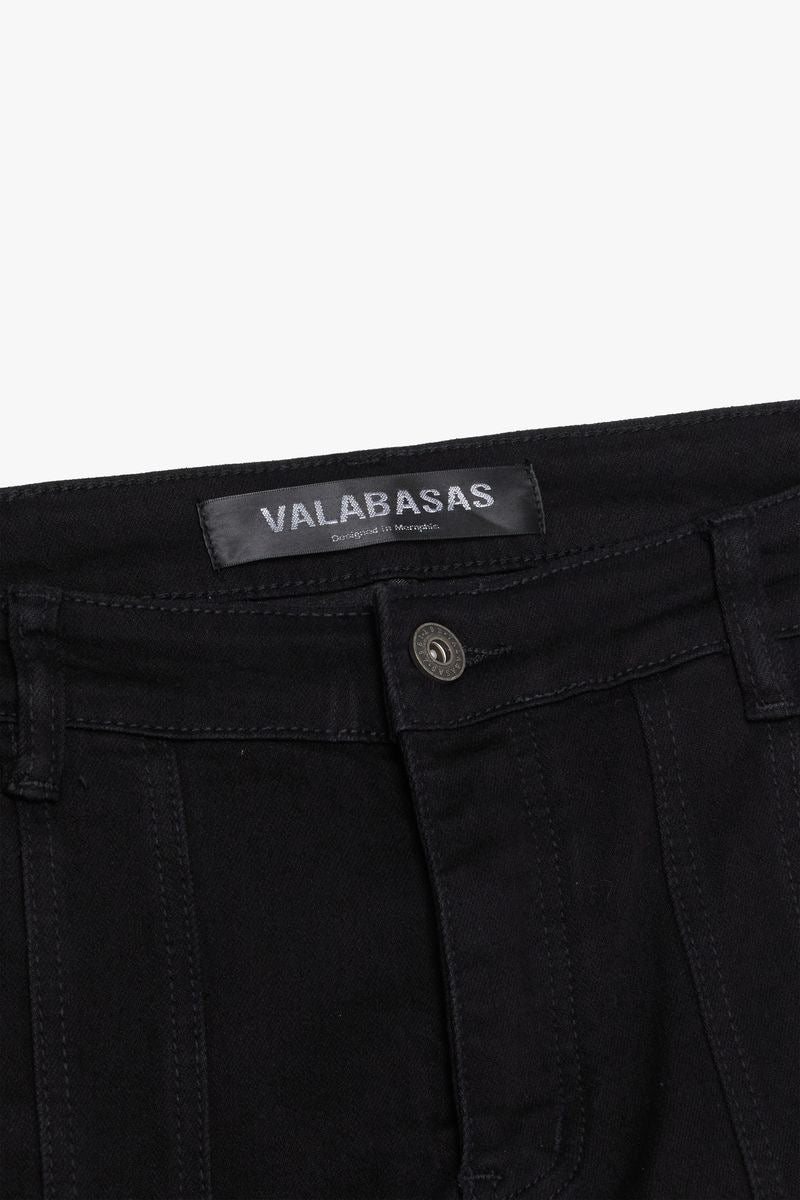 VALABASAS "PATCH FADE" SKINNY BLACK