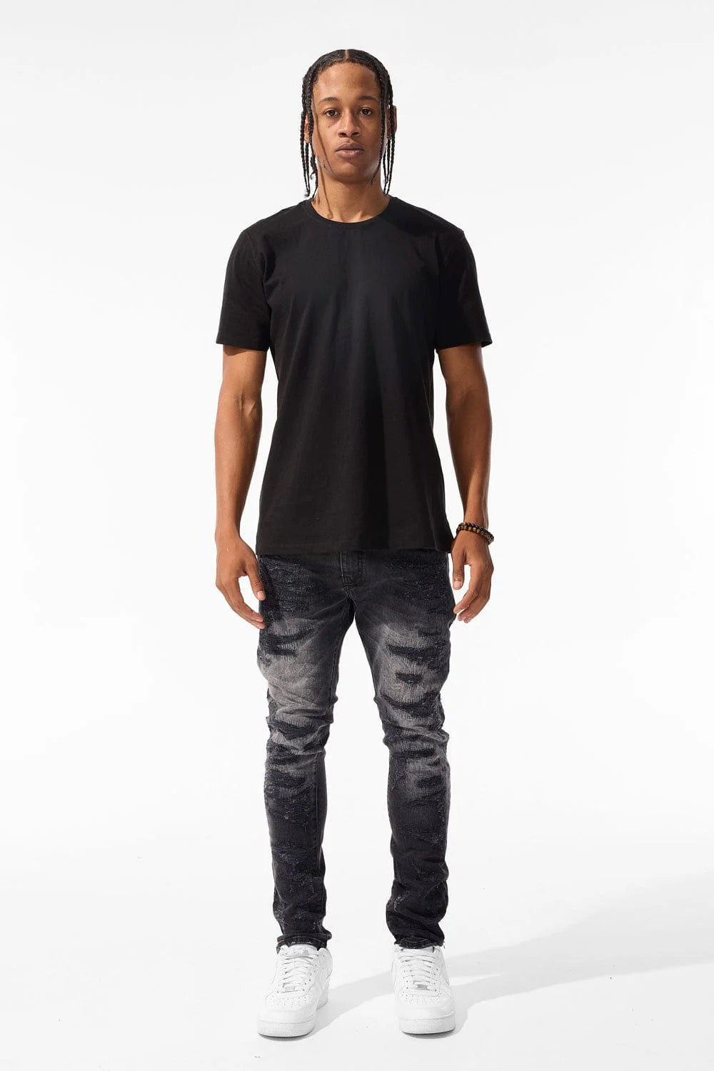 JORDAN CRAIG "ROCKAWAY" DENIM SKINNY BLACKSHADOW