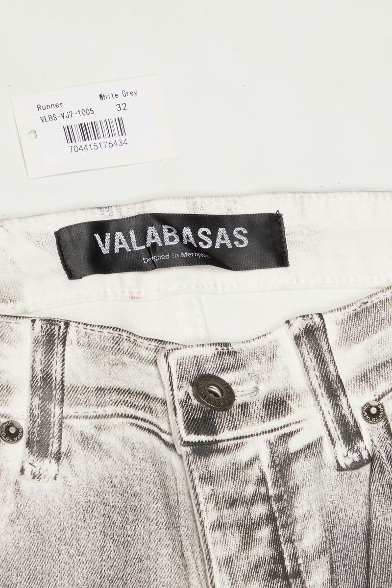 Valabasas "Runner" Skinny White/Grey