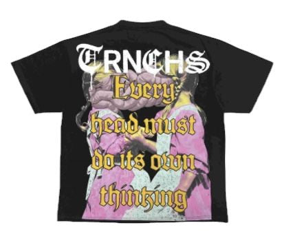 TRNCHS "SORAMAN" BLACK TEE