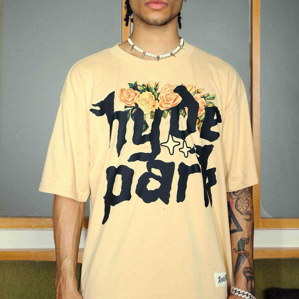 HYDE PARK "SACRED HEART" TEE CREAM