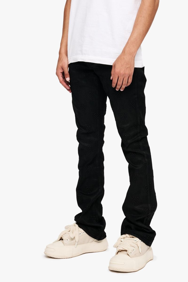 Valabasas "Tagged" Stacked Flare Black Waxed