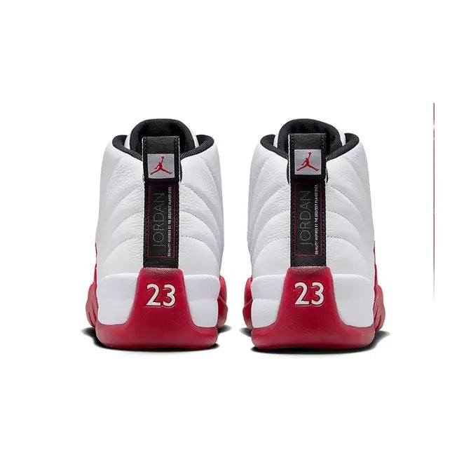 AIR JORDAN 12 RETRO WHITE/BLACK-VARSITY RED SIZE 9.5