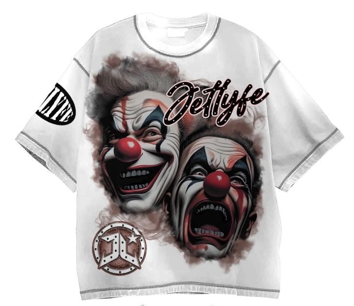 Jetlyfe "Laugh Now Cry Later" Tee White Wash