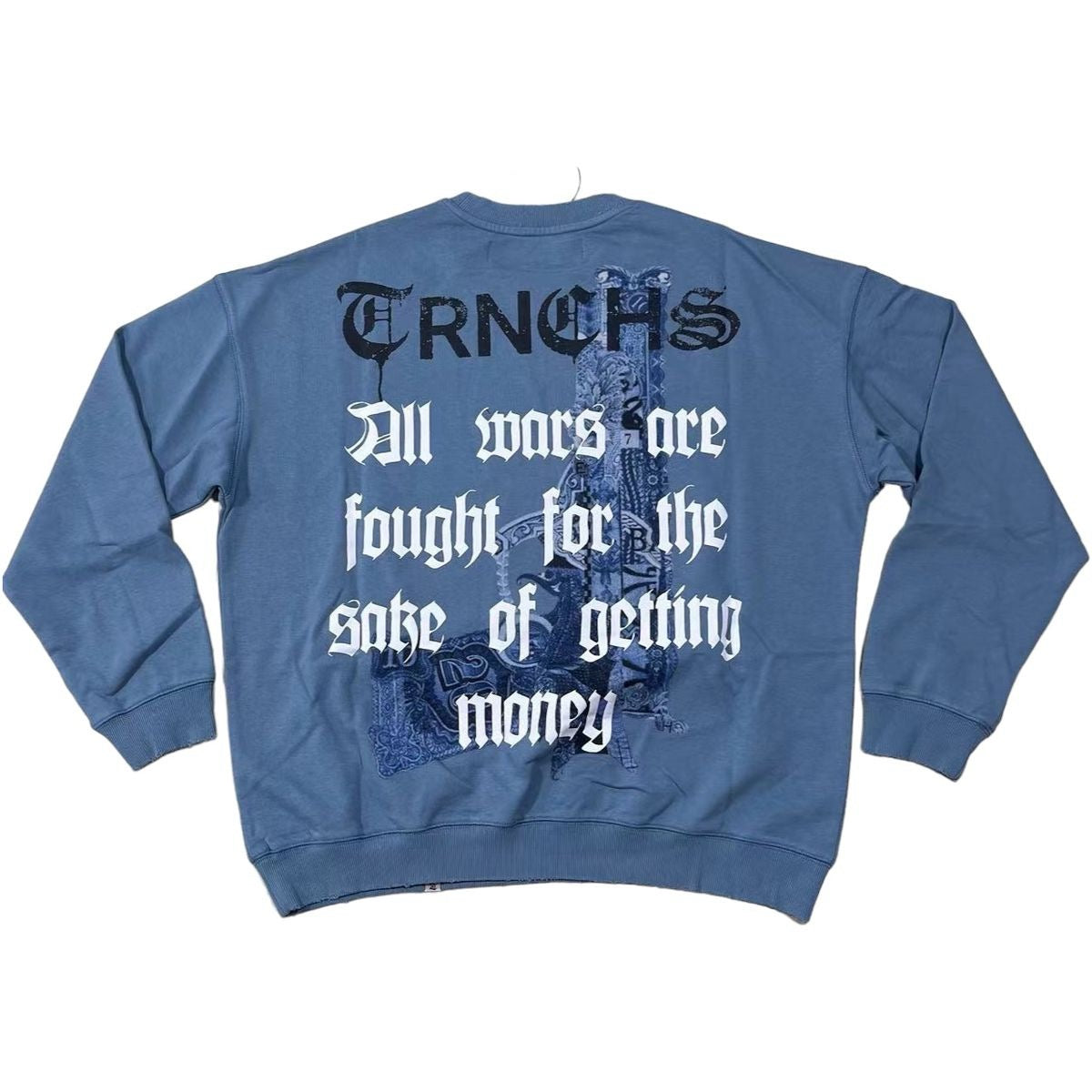 Trnchs "War Money" Sweater Vintage Blue