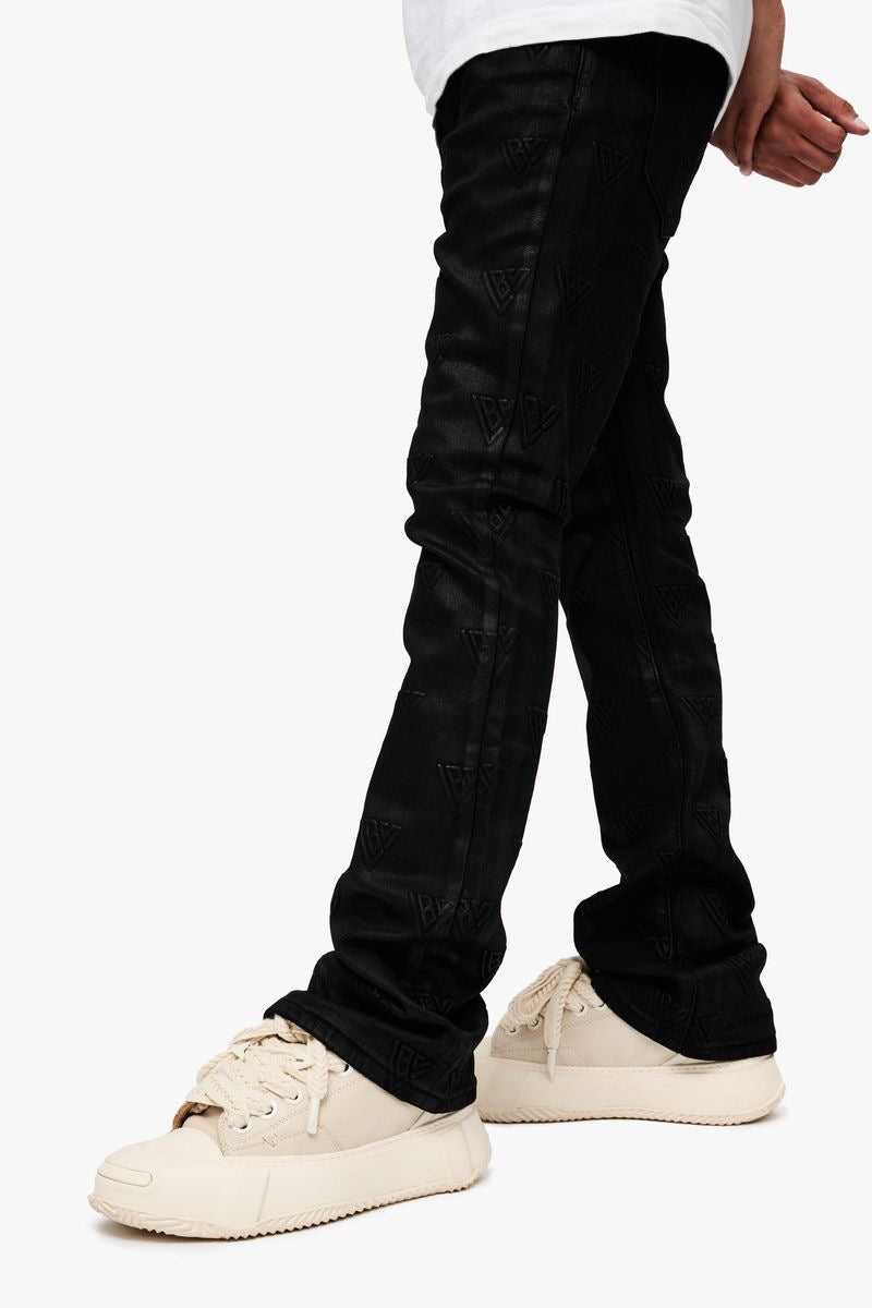 Valabasas "Tagged" Stacked Flare Black Waxed