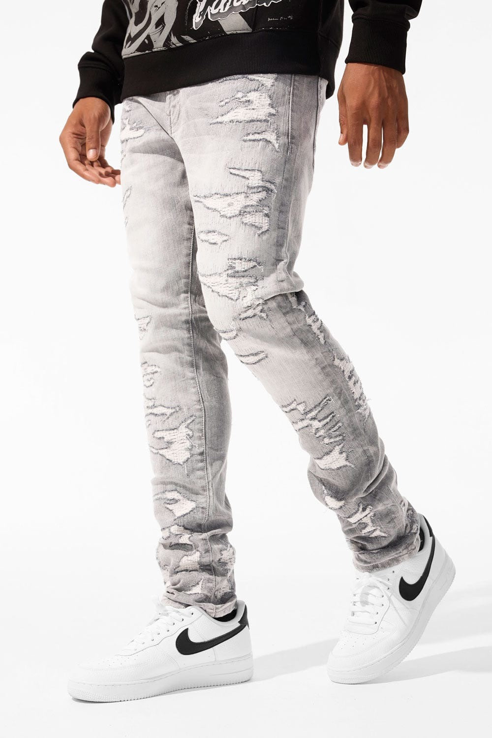 Jordan Craig "Rockaway" Denim Skinny Cement Wash