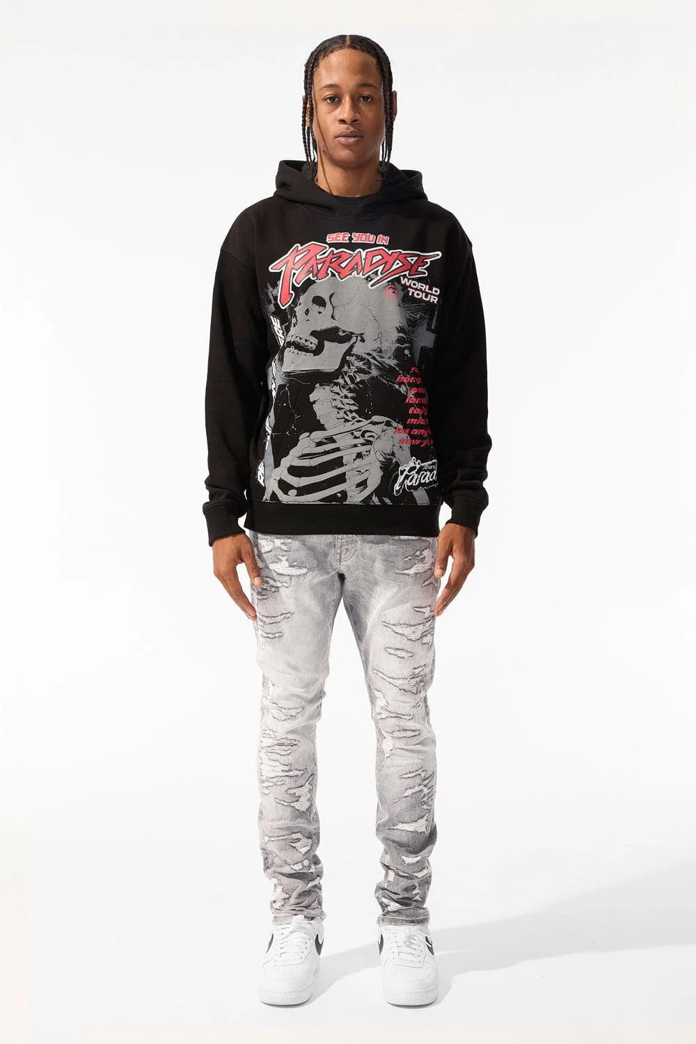 Jordan Craig "Rockaway" Denim Skinny Cement Wash