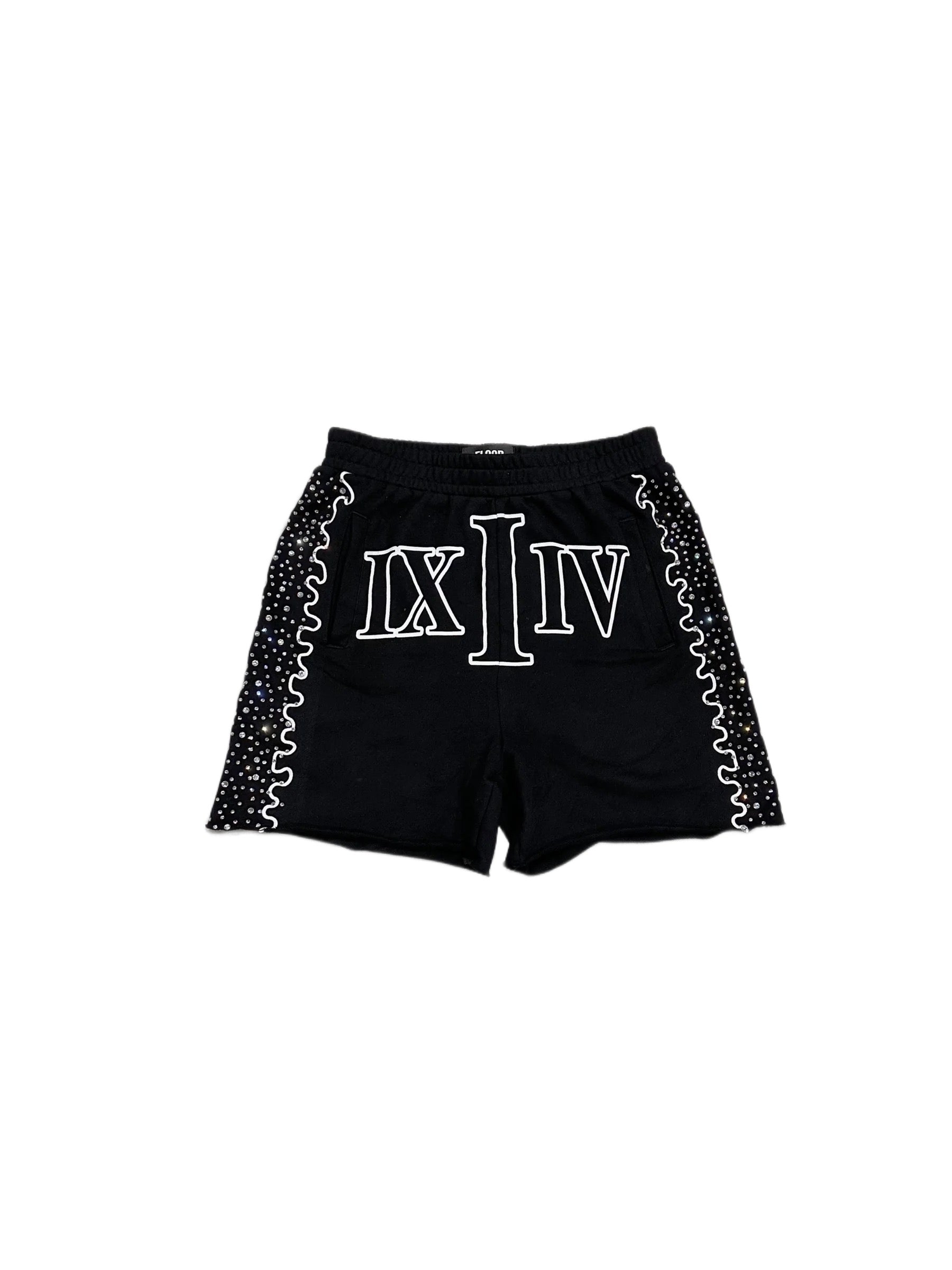 FLOOR914 "PULSE WAVE" SHORTS BLACK