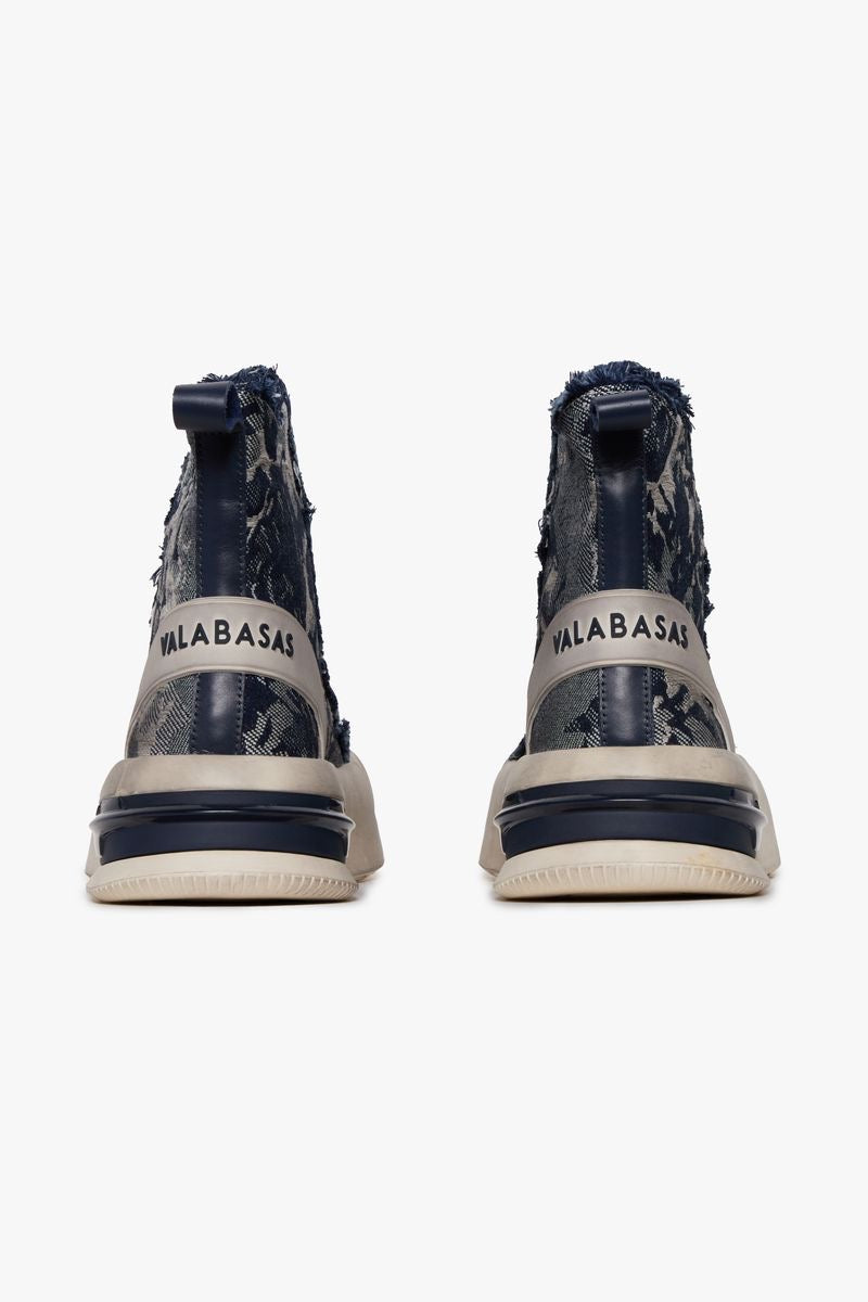 VALABASAS "PURPOSE" HIGH SNEAKER INDIGO BLUE