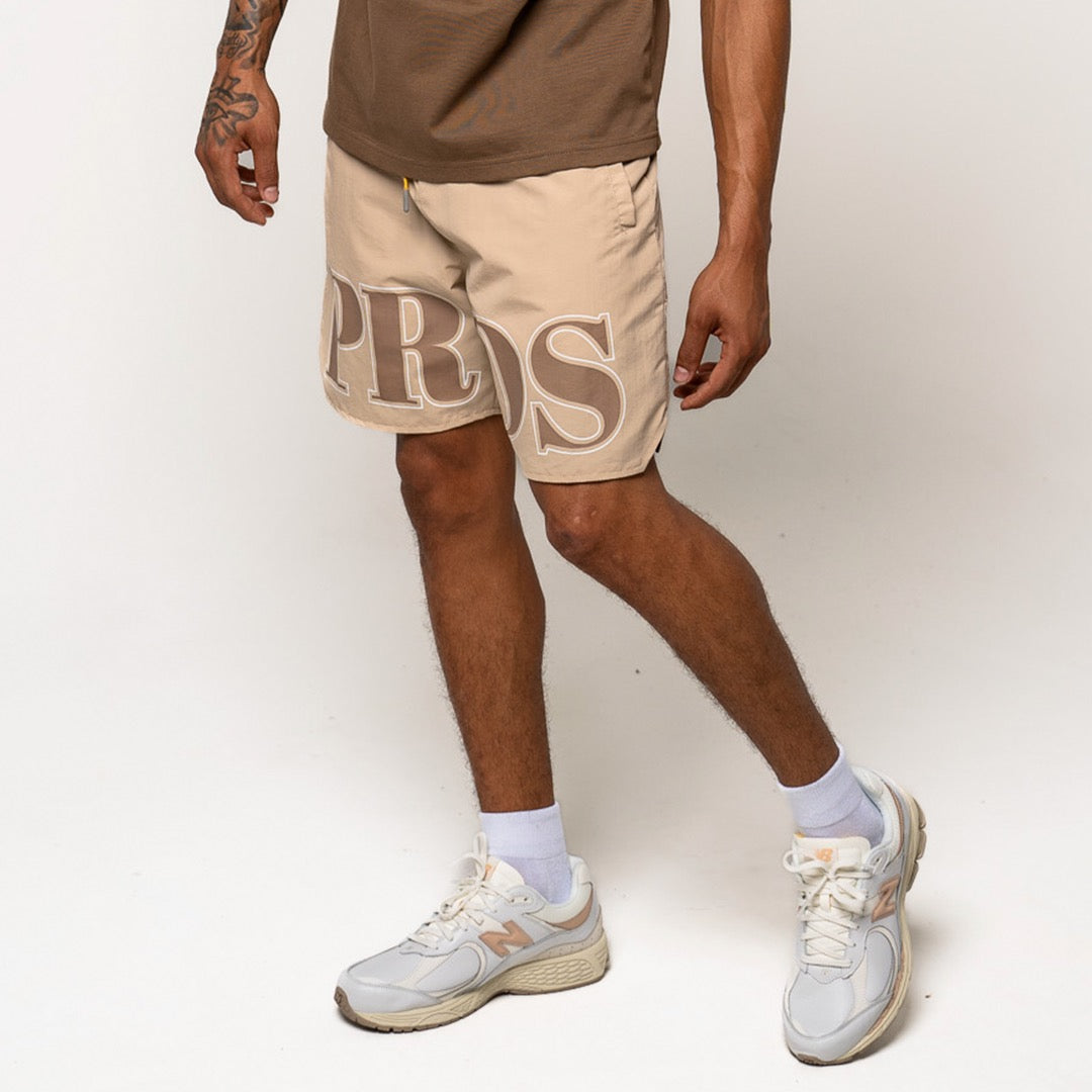 Paradise Lost "Varsitiy" Shorts Tan