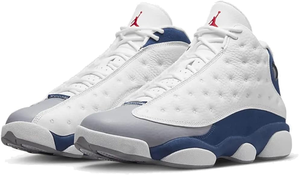 AIR JORDAN 13 RETRO WHITE/FIRE RED-FRENCH BLUE SIZE 9