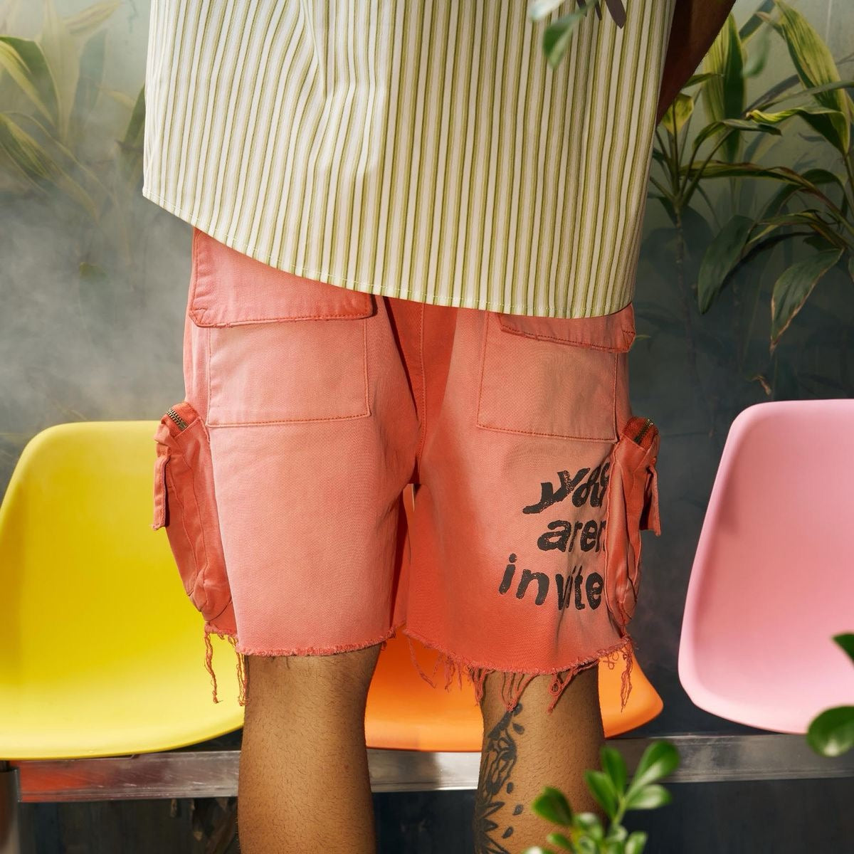 HYDE PARK "THE WEEKENDER" CARGO SHORTS VINTAGE ORANGE