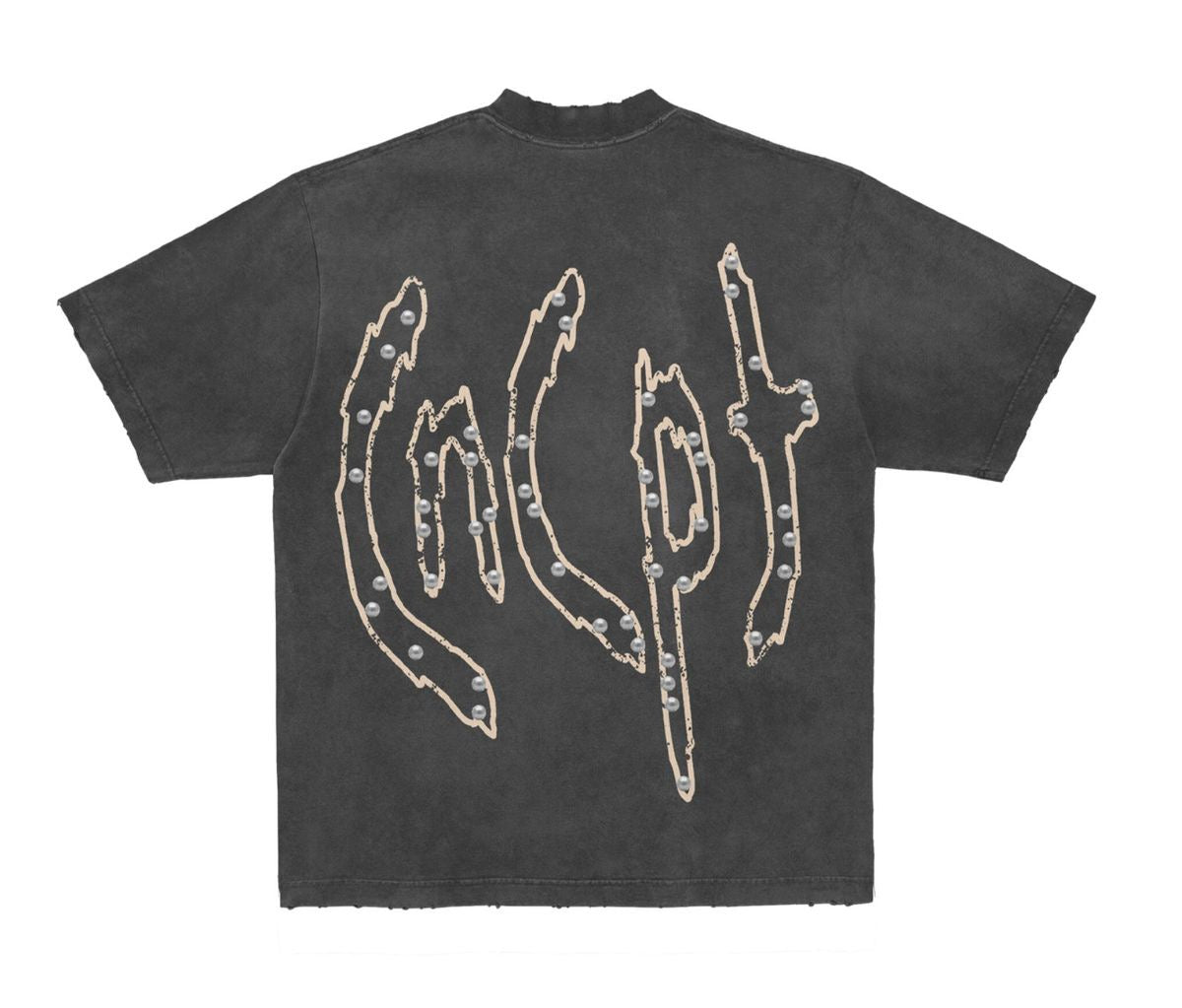 Concept "Pearly" Tee Grey Wash
