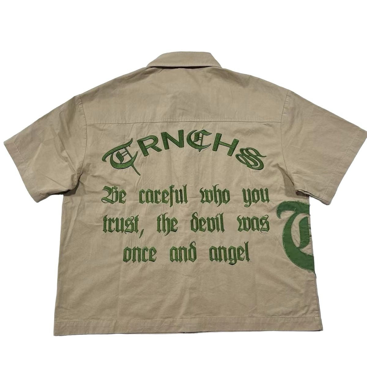 Trnchs "Crop" Button Up Sand