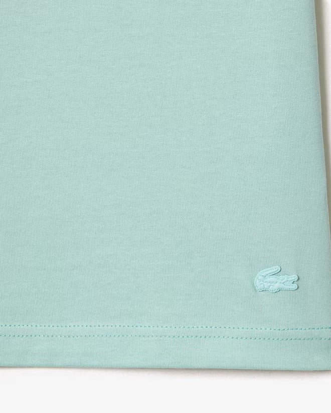 LACOSTE "PRINTED HEAVY" TEE TEAL