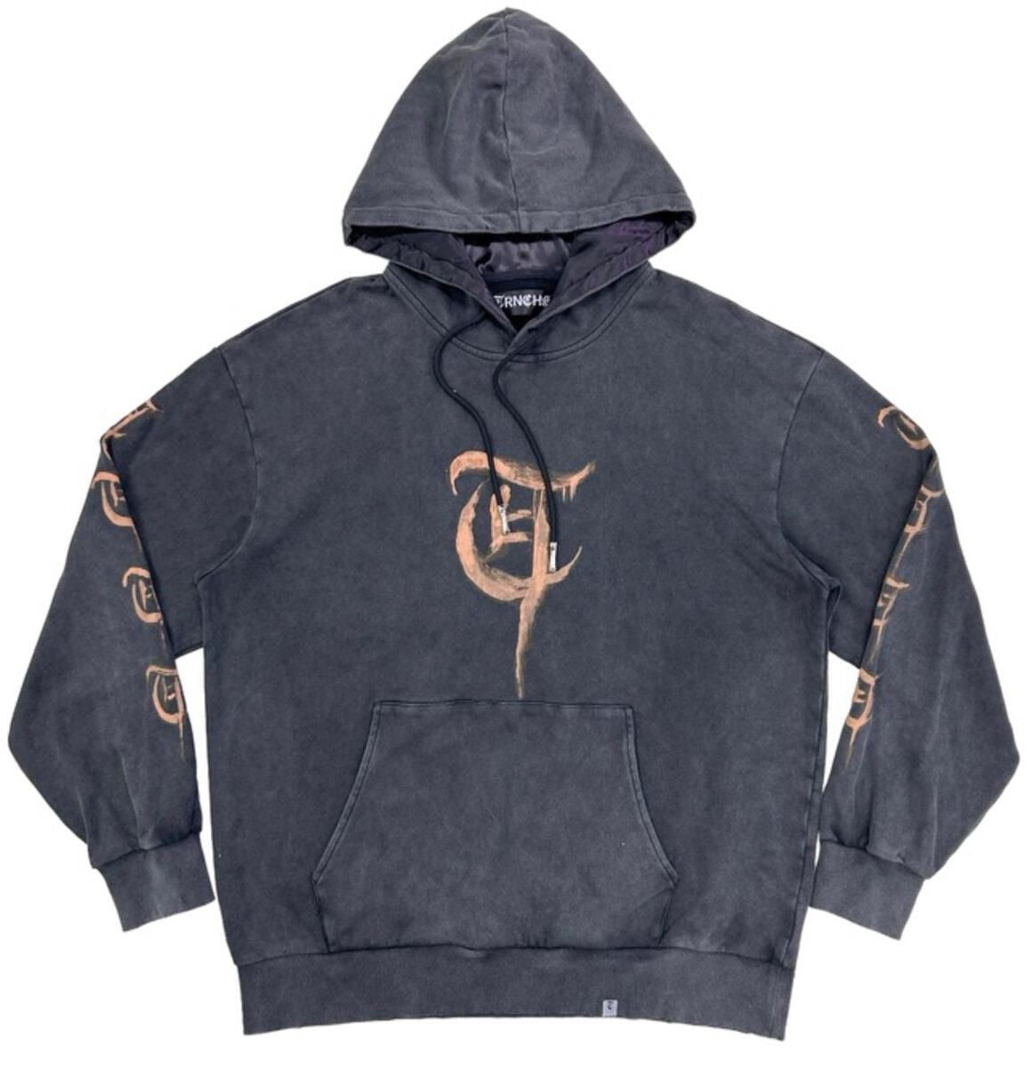 TRNCHS "CALLIGRAPHY" (HOODIE) VINTAGE BLACK