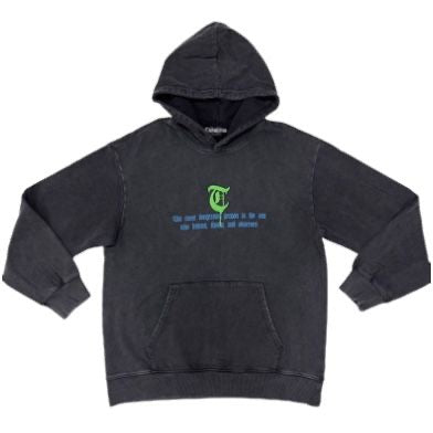 TRNCHS "OBSERVES" HOODIE VINTAGE BLACK