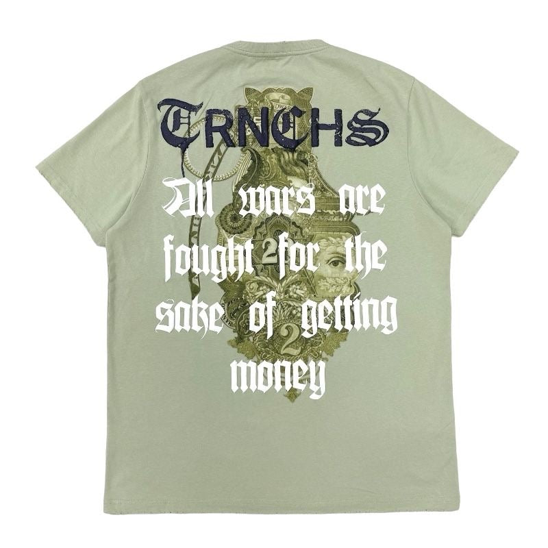 TRNCHS "WAR MONEY" TEE VINTAGE GREEN