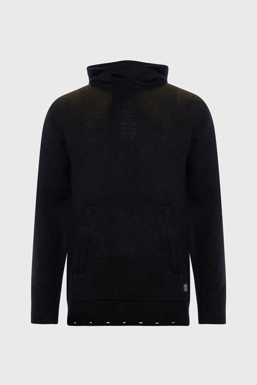 The HIdeout Clothing "Love Language" Knit Hoodie Black