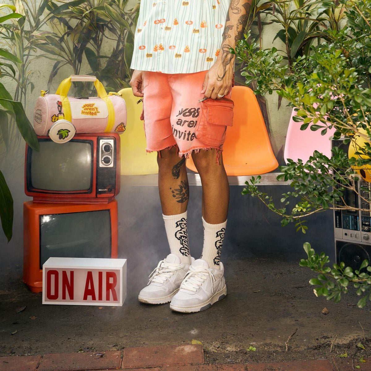 HYDE PARK "THE WEEKENDER" CARGO SHORTS VINTAGE ORANGE