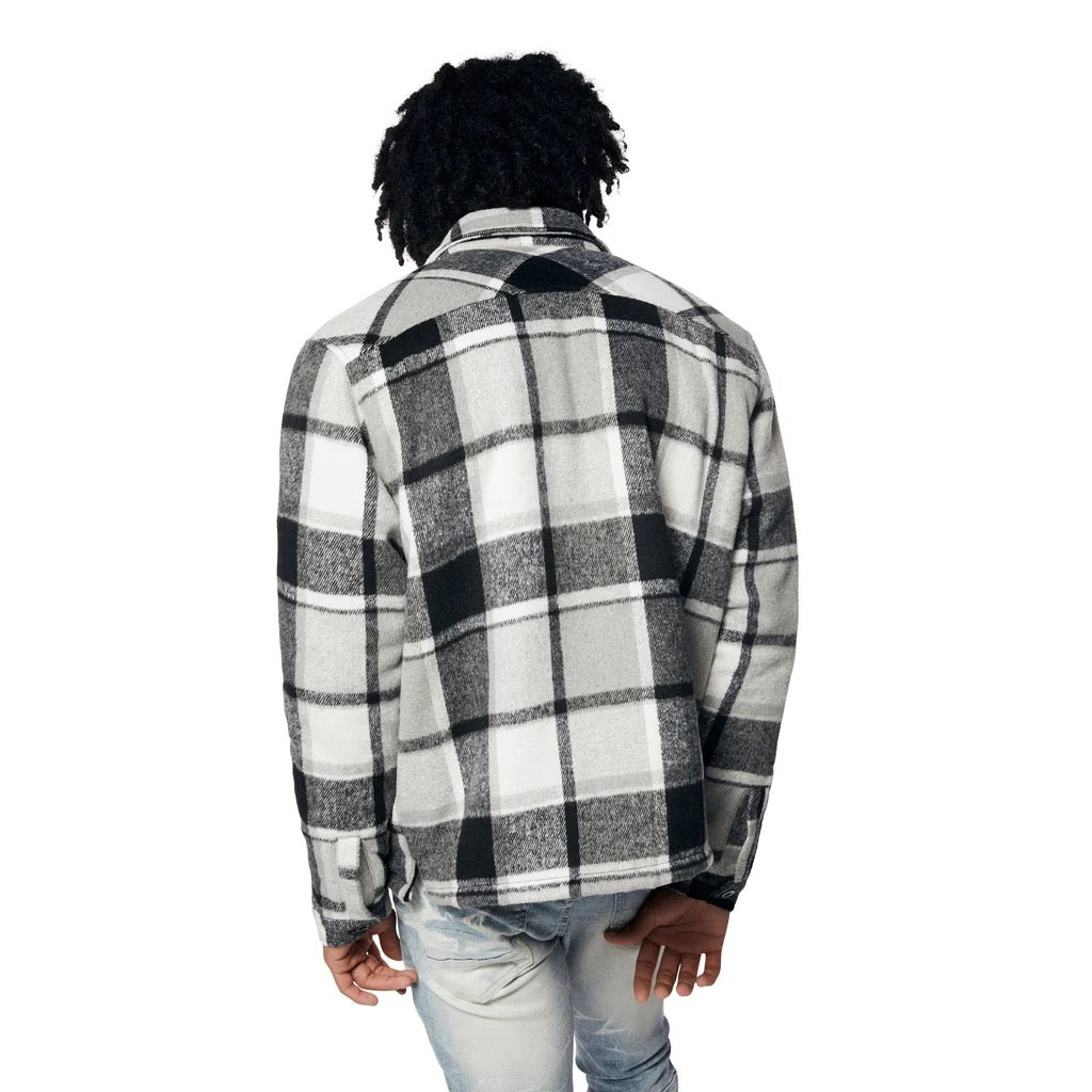 SMOKE RISE "FLANNEL" OVERSHIRT GRAPHITE