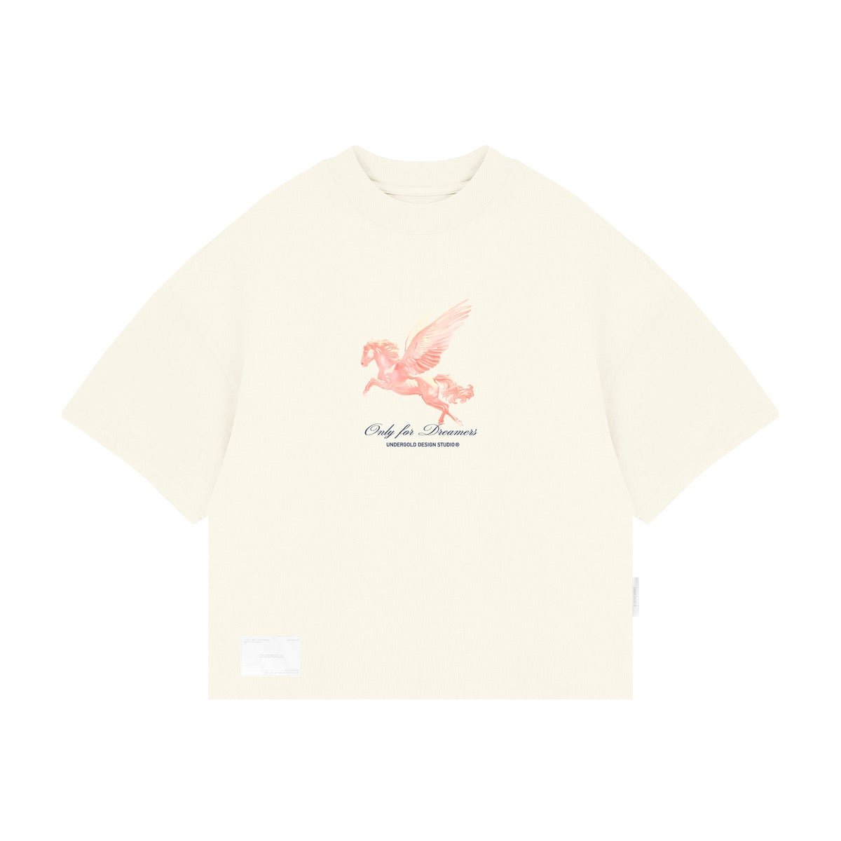 UNDERGOLD INTERNACIONAL "DREAMERS PEGASUS" BOX TEE CREAM