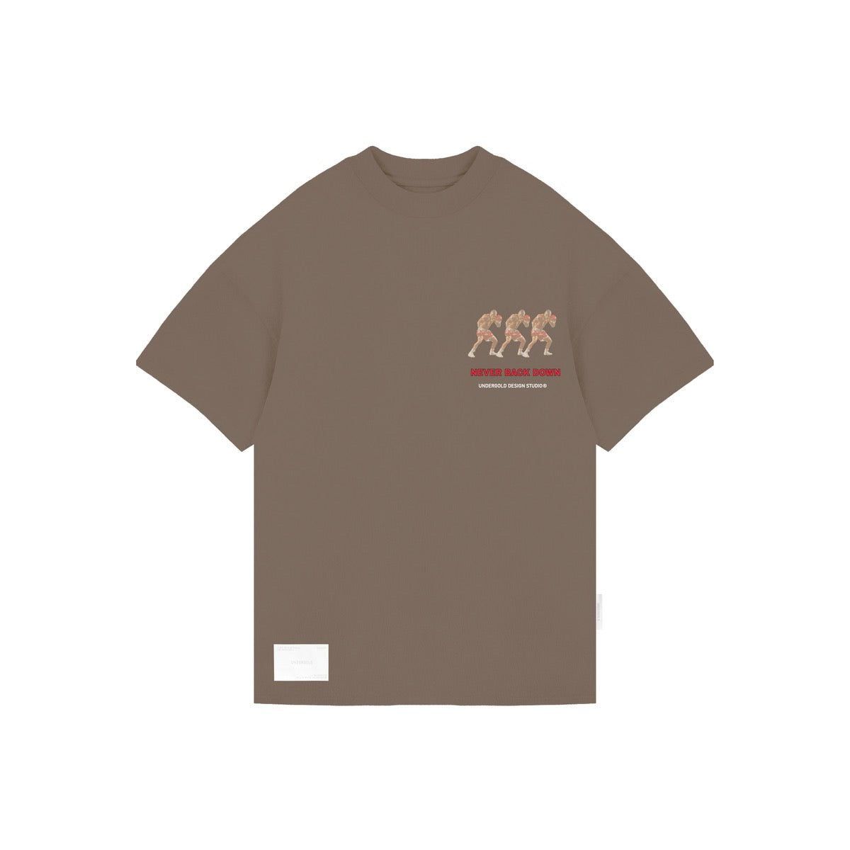 UNDERGOLD INTERNACIONAL "DREAMERS NEVER BACK DOWN" TEE BROWN