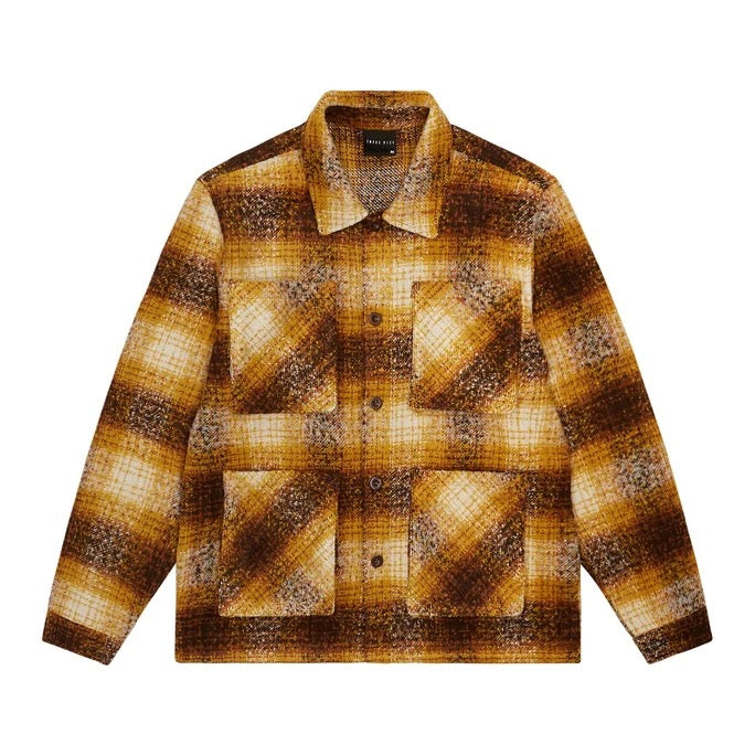 SMOKE RISE "FLANNEL" OVERSHIRT BUTTERSCOTCH