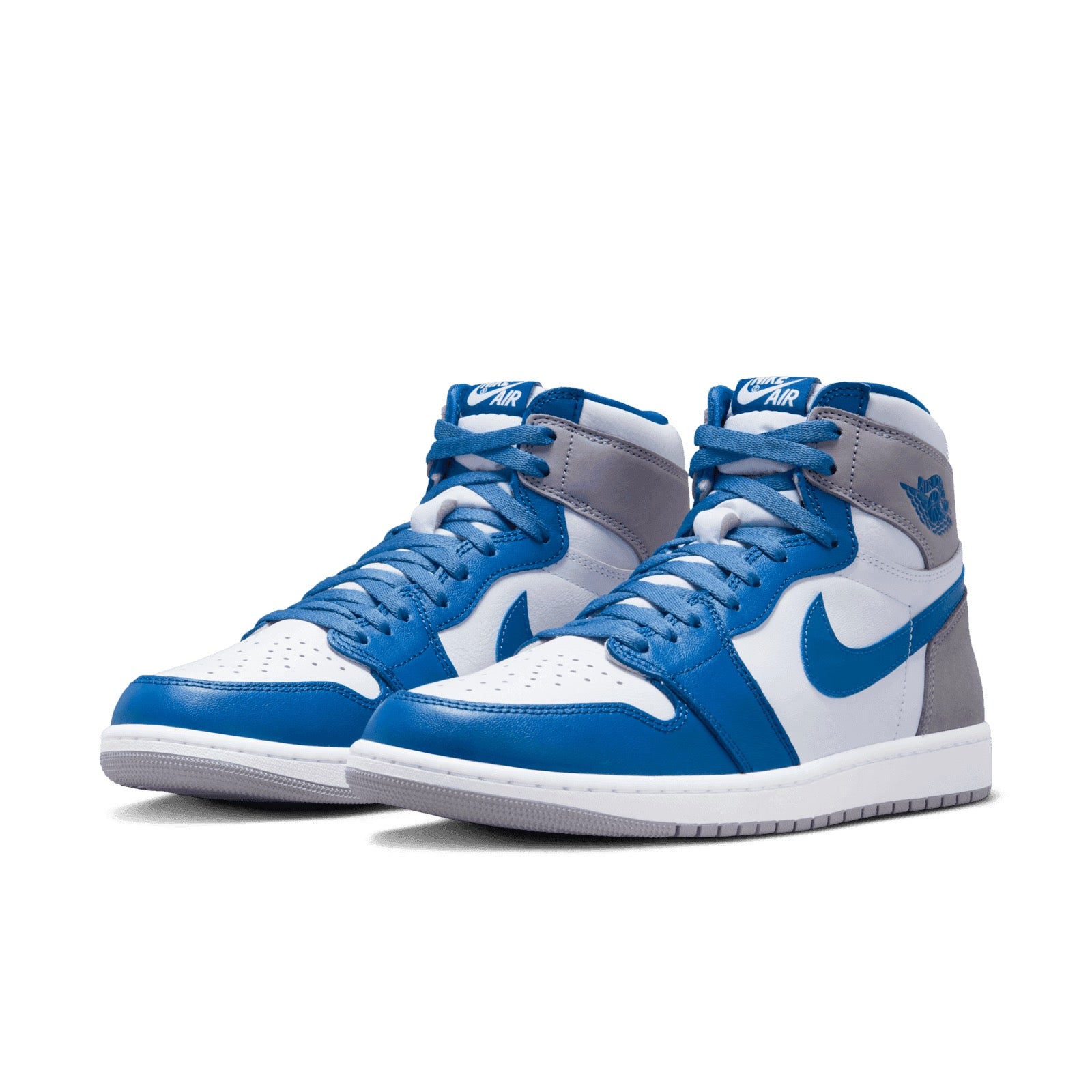 AIR JORDAN 1 RETRO HIGH OG TRUE BLUE/WHITE-GREY SIZE 10.5