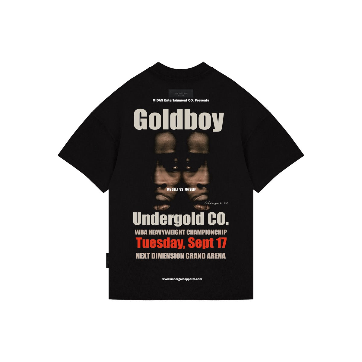 UNDERGOLD INTERNACIONAL "DREAMERS DUALITY" TEE BLACK