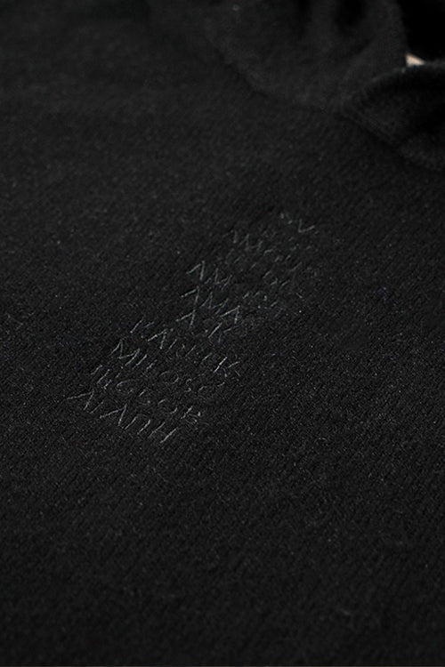 The HIdeout Clothing "Love Language" Knit Hoodie Black