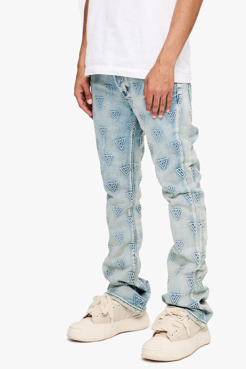 Valabasas "Tagged" Stacked Blue Wash