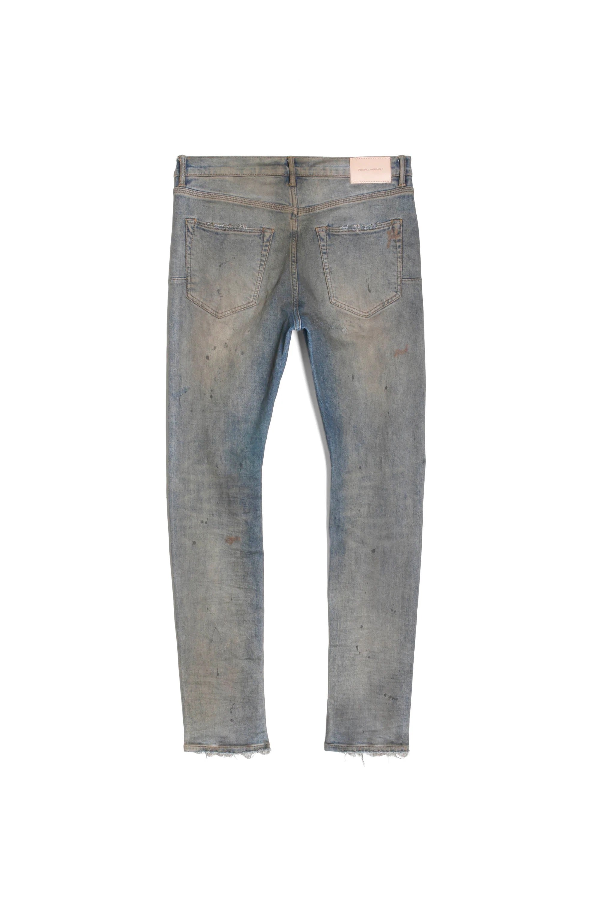 PURPLE "INDIGO OIL REPAIR" SLIM FIT JEANS