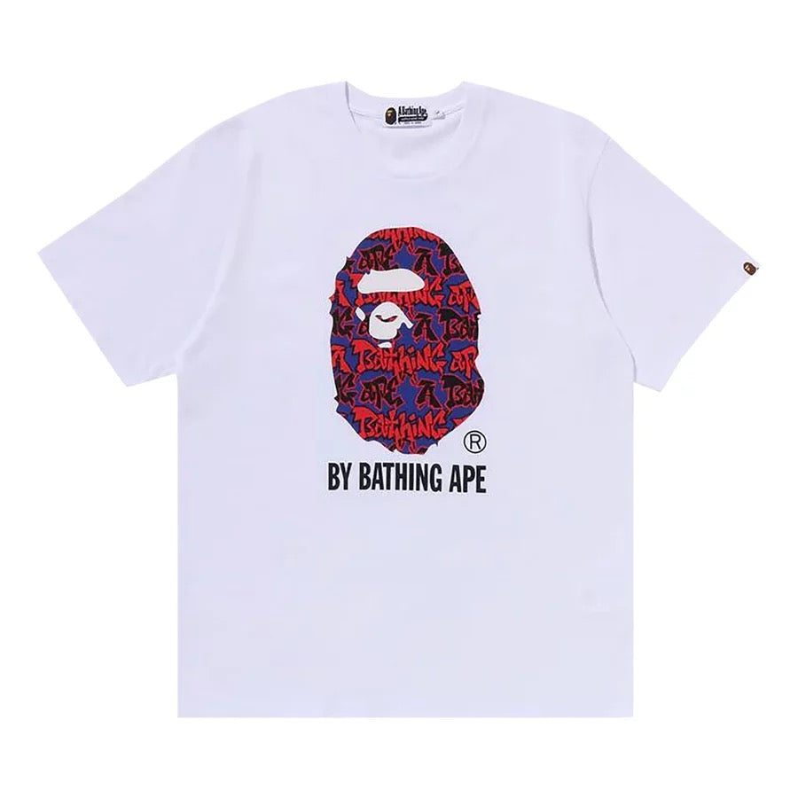 A BATHING APE "GRAFITTI" TEE WHITE