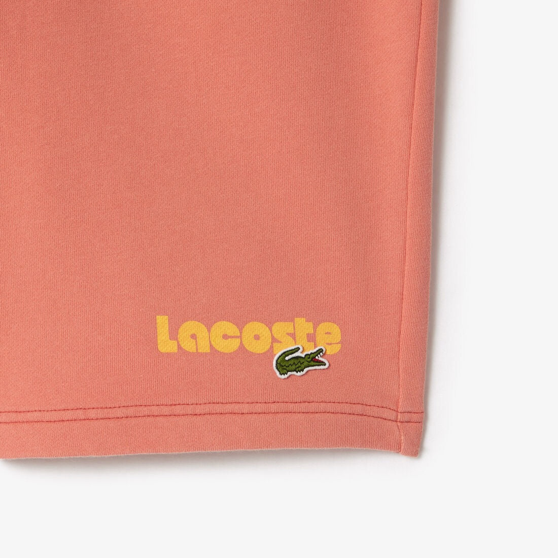 LACOSTE "WASHED EFFECT" SHORTS SIERRA RED