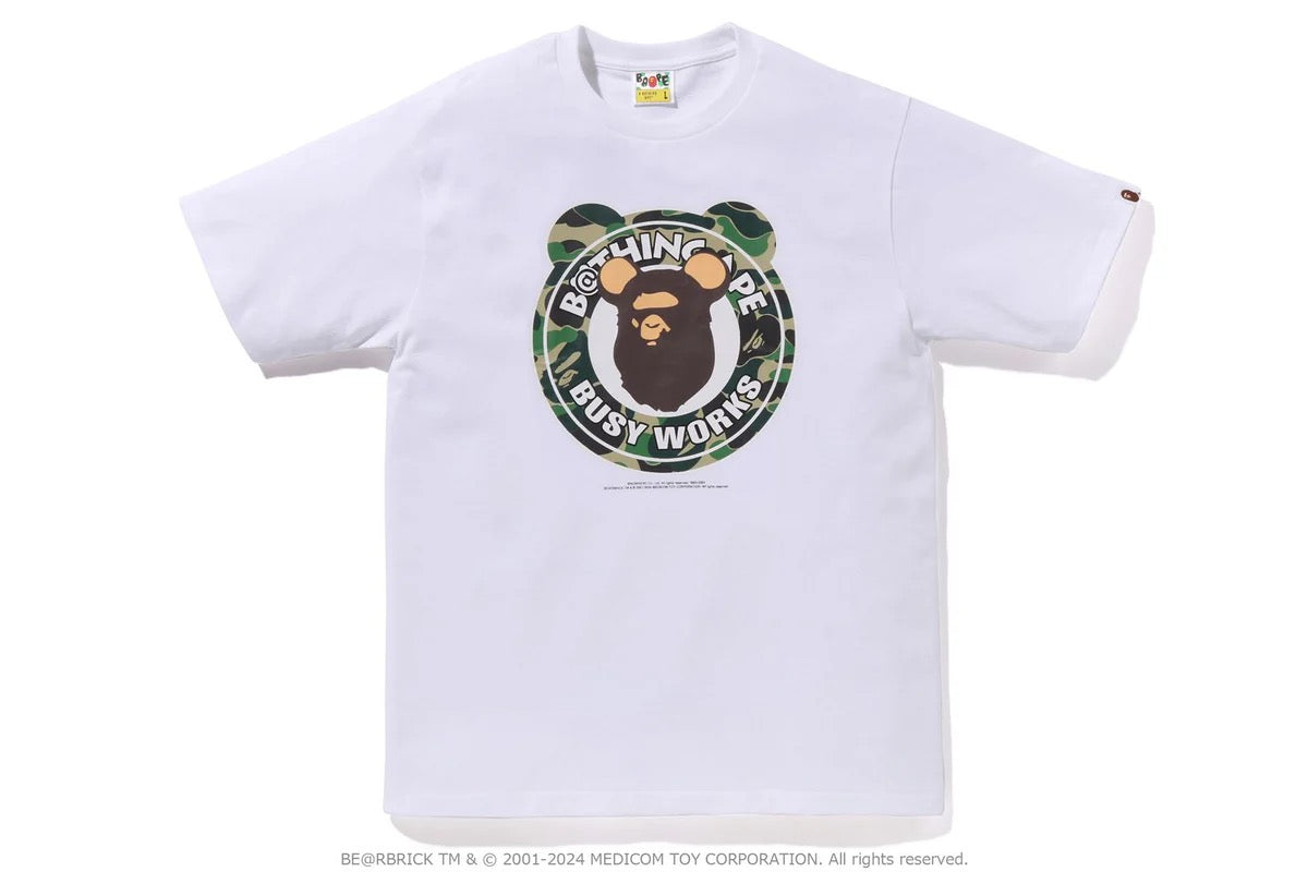 BAPE "BUSY WORKS" TEE WHITE