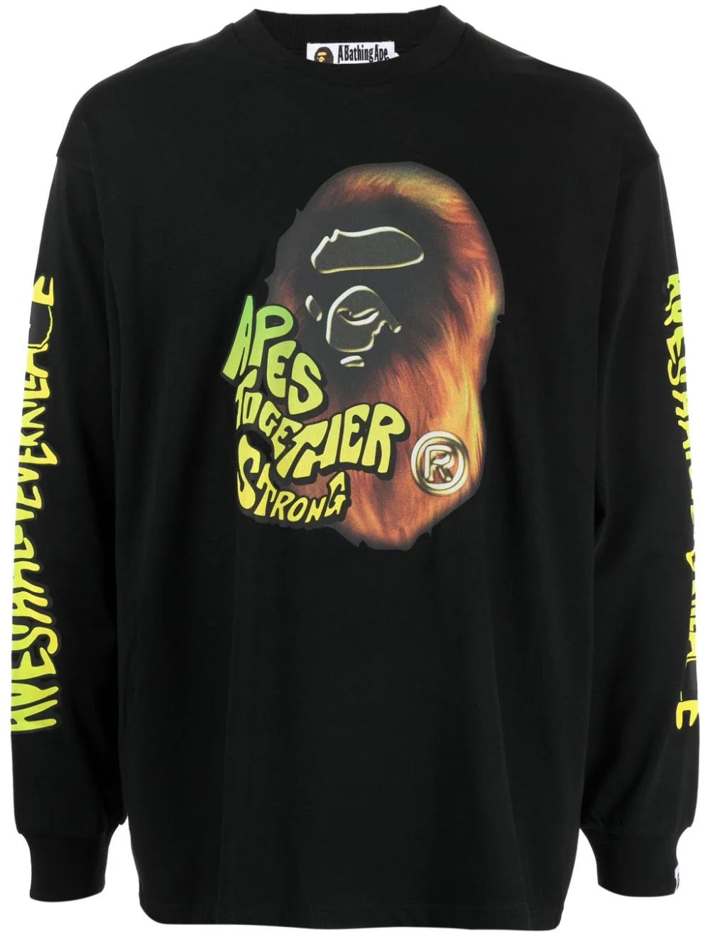 BAPE "APES TOGETHER STRONG" LONG SLEEVE BLACK