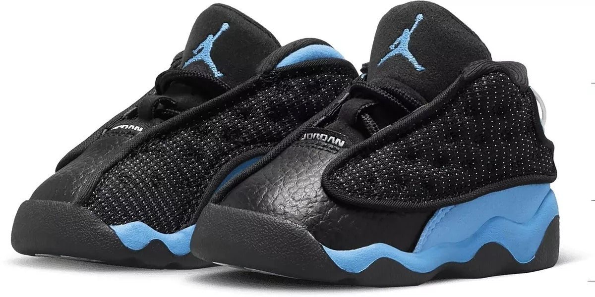 AIR JORDAN 13 RETRO (PS) BLACK/UNIVERSITY BLUE-WHITE SIZE 3Y