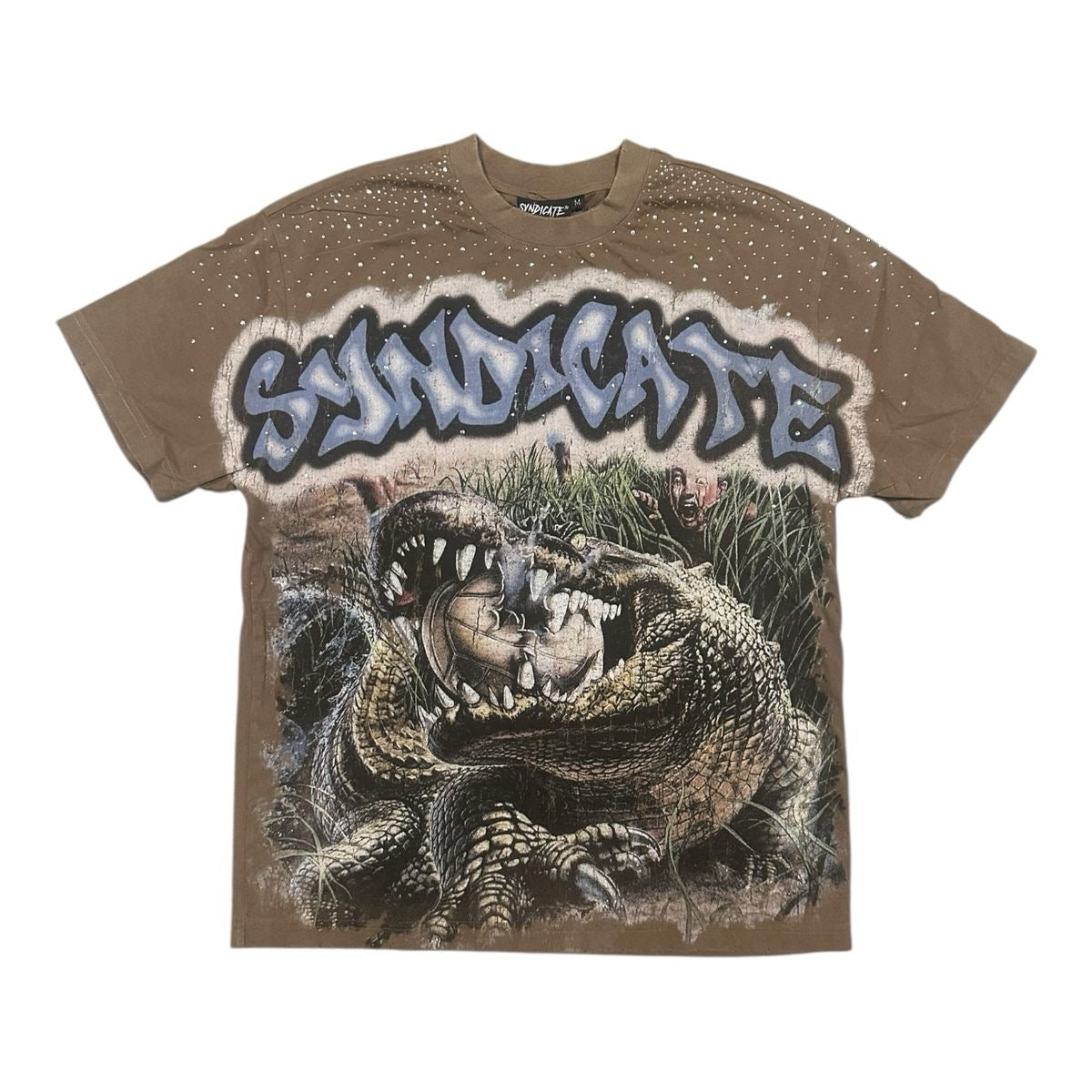 Syndicate "Croc" Tee Brown Wash