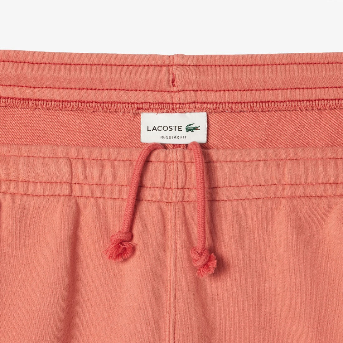 LACOSTE "WASHED EFFECT" SHORTS SIERRA RED