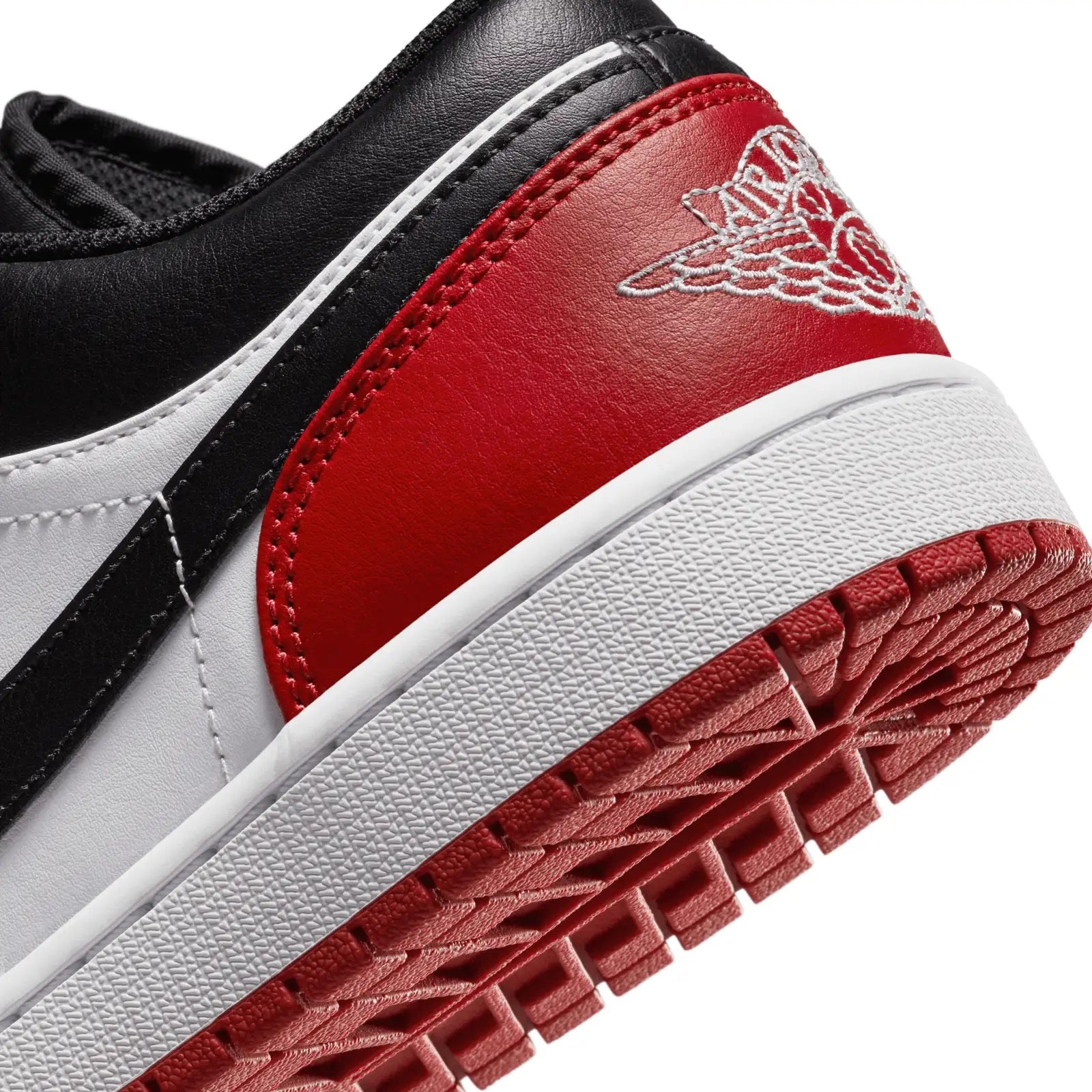 AIR JORDAN 1 LOW WHITE/BLACK-VARSITY RED-WHITE SIZE 10.5