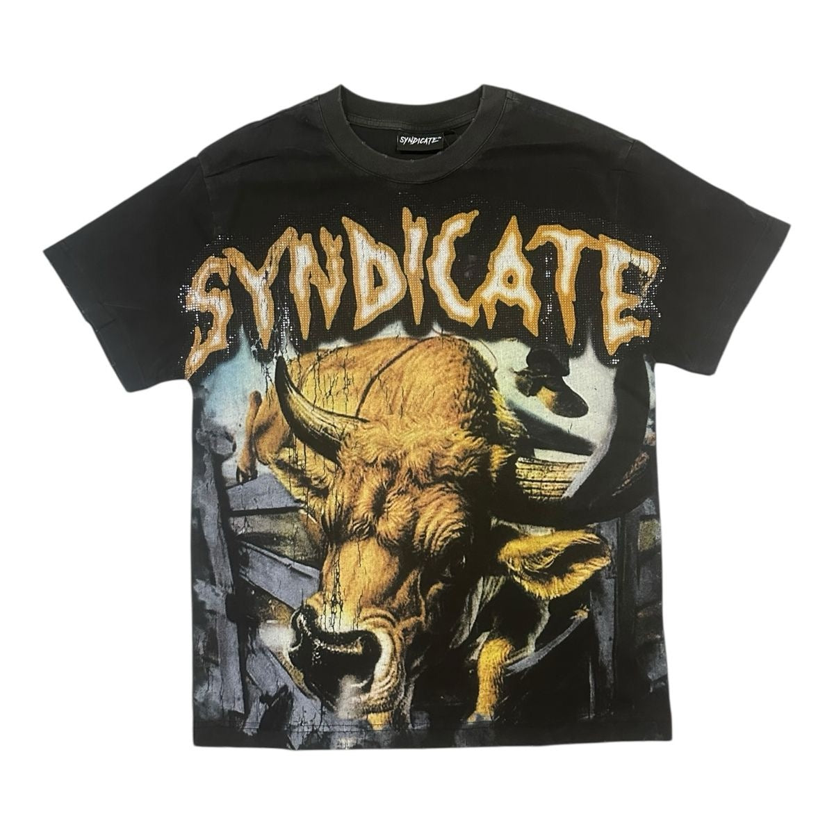 Syndicate "Bull" Tee Black Wash