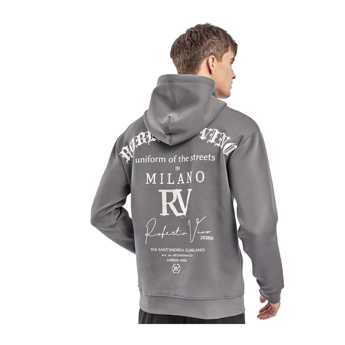 Milano RV Hoodie (RVHO2-23) DARK GREY