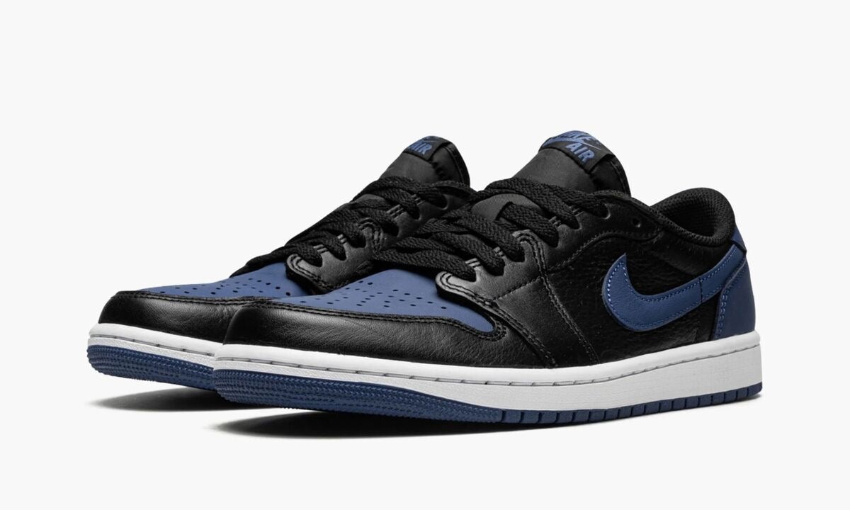 AIR JORDAN 1 RETRO LOW OG BLACK/MYSTIC NAVY-WHITE SIZE 11