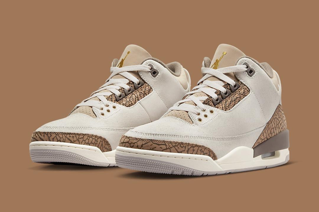 AIR JORDAN 3 RETRO LT. OREWOOD BRN/METALLIC GOLD SIZE 10.5