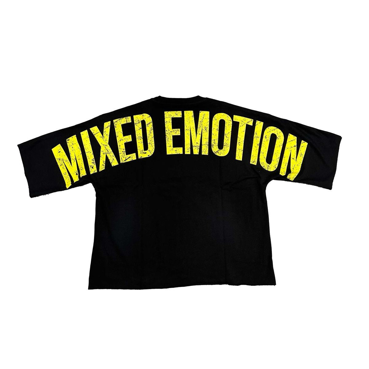 MIXED EMOTION "TRAPPED" CROPPED TEE BLACK