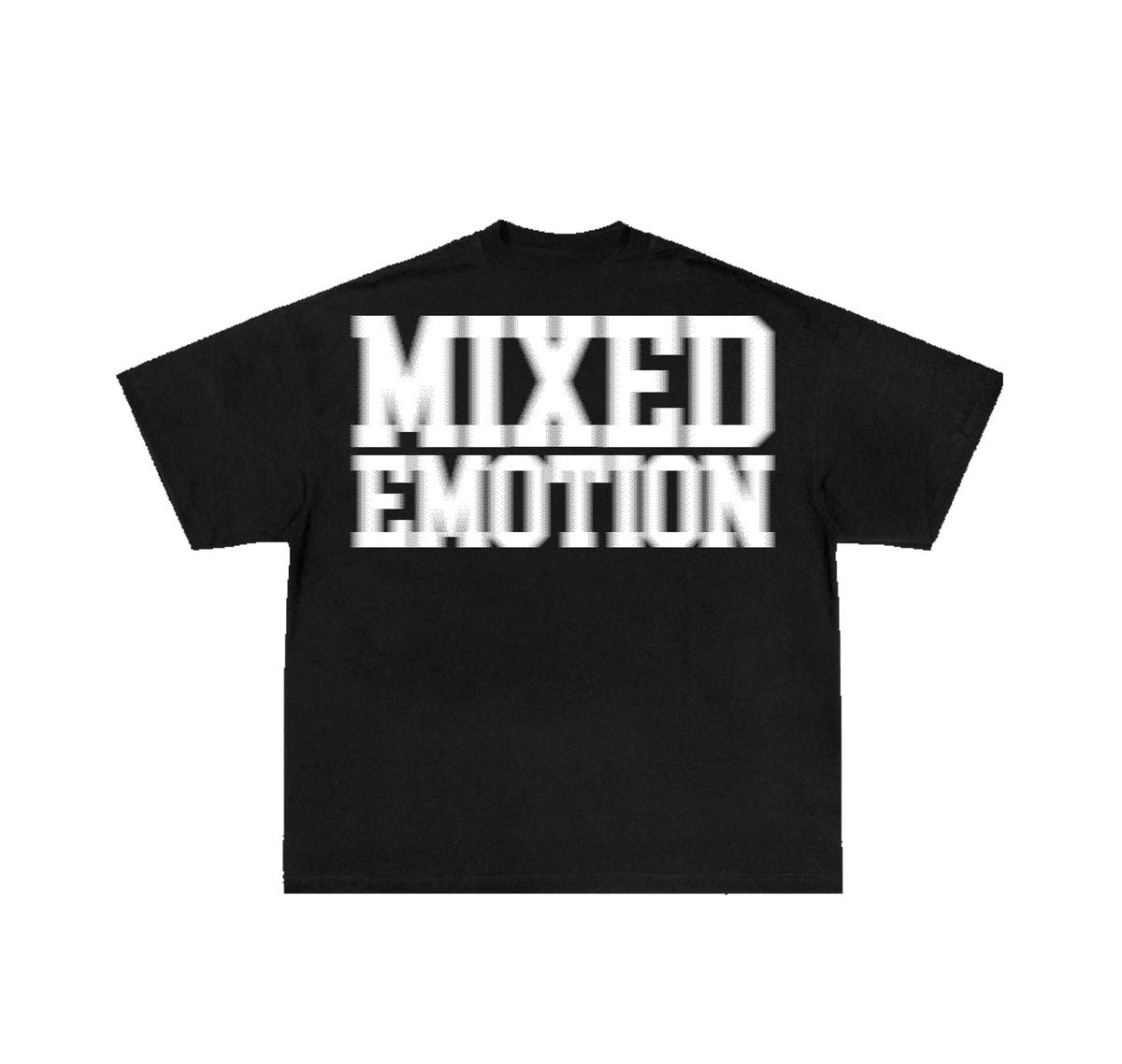 MIXED EMOTION "BLUR" TEE BLACK