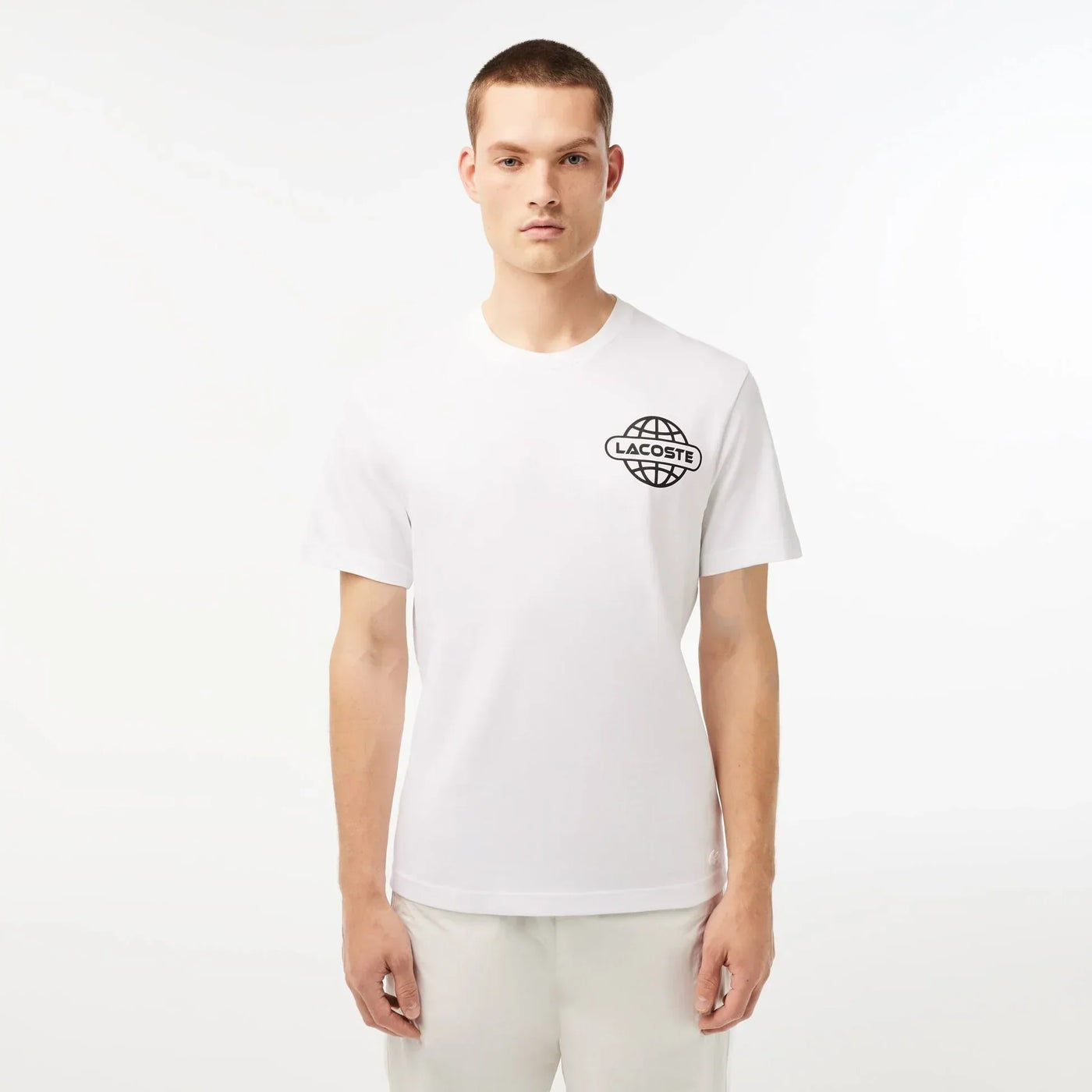 Lacoste "Printed Heavy" Tee White